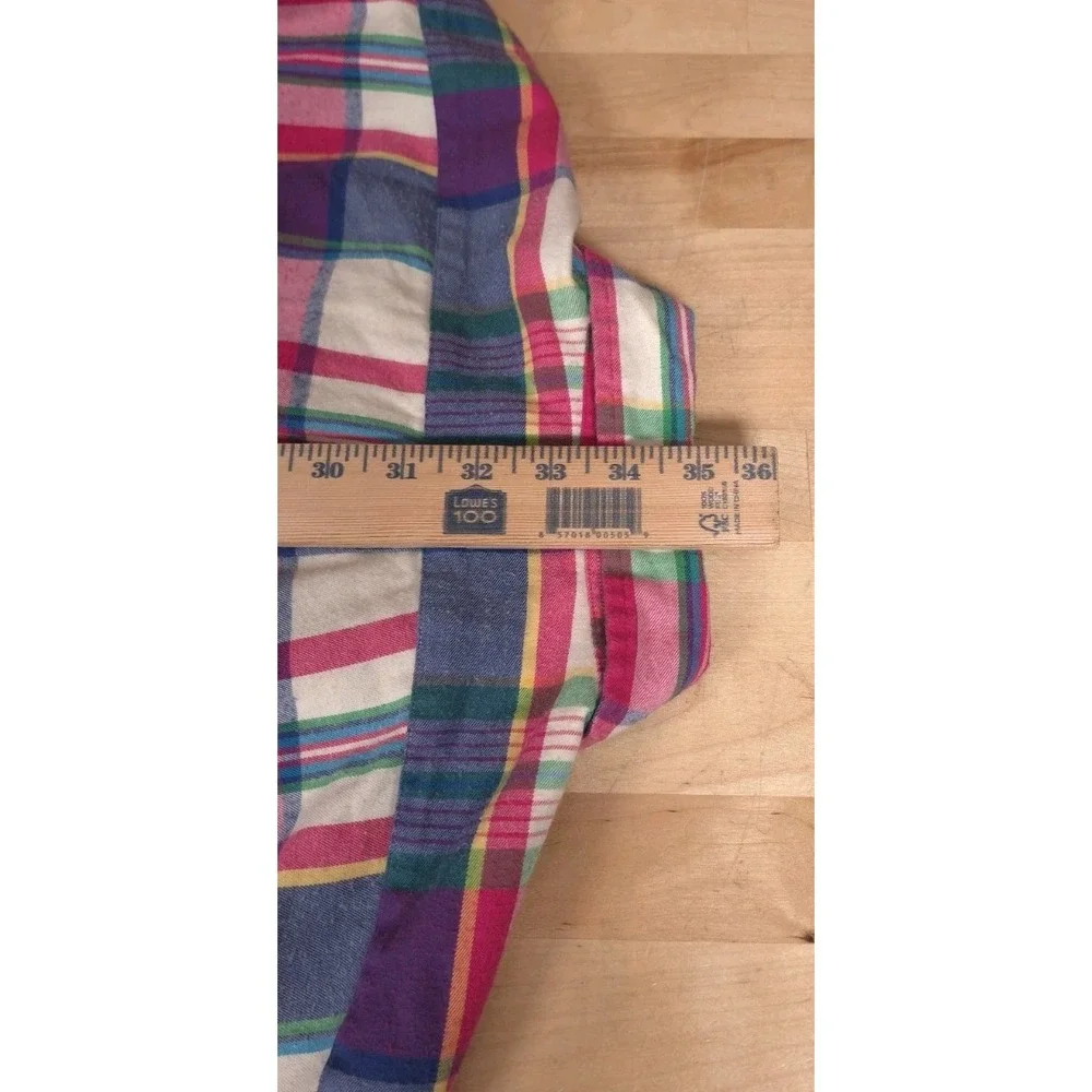Polo Ralph Lauren Performance Shirt XL Long Sleeve Classic Fit Pink Blue Plaid